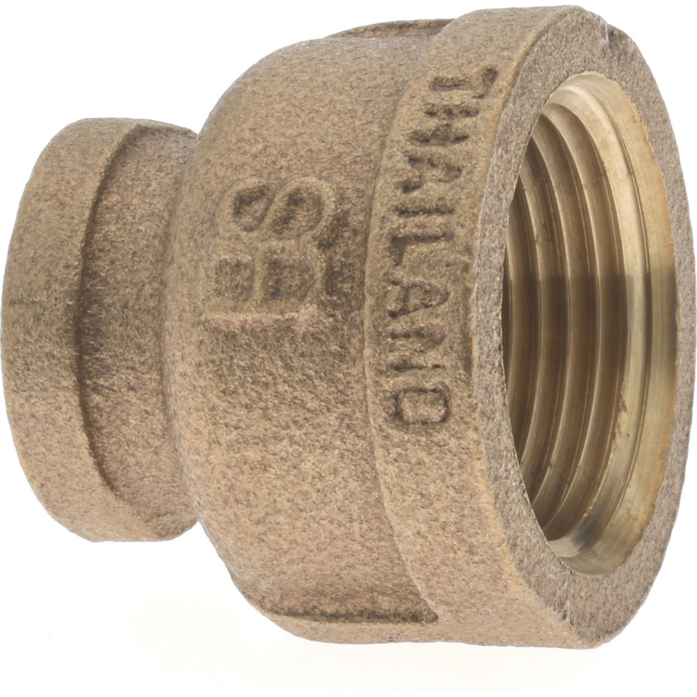 Merit Brass X112-1608 Brass Pipe Reducing Coupling 1 x 1/2" Fitting, Threaded, FNPT x FNPT, Class 125