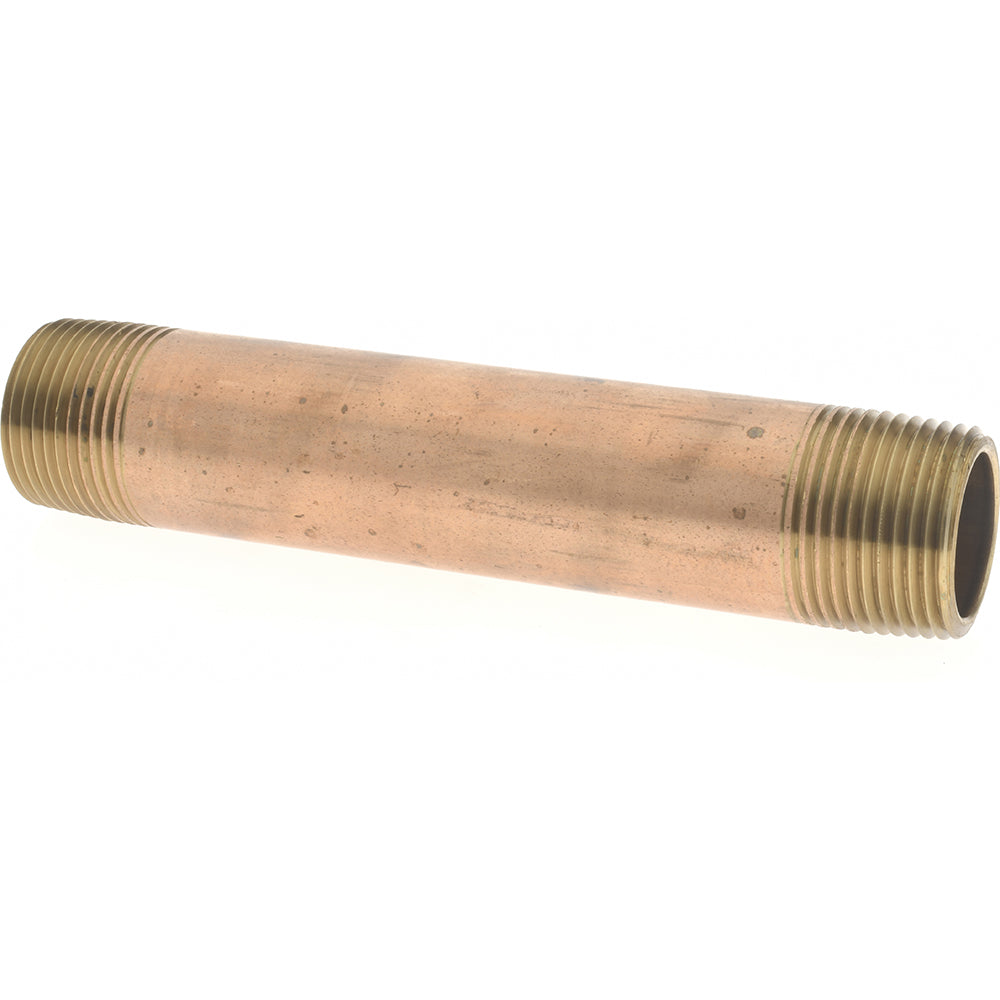 Merit Brass 2112-500 Brass Pipe Nipple Threaded on Both Ends, 5" OAL, 3/4" NPT