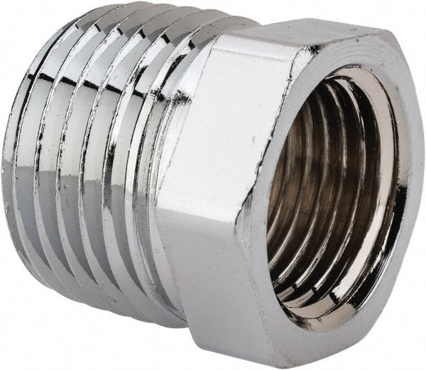 Merit Brass C114-0806 Brass Pipe Bushing 1/2 x 3/8" Fitting, Threaded, MNPT x FNPT, Class 125