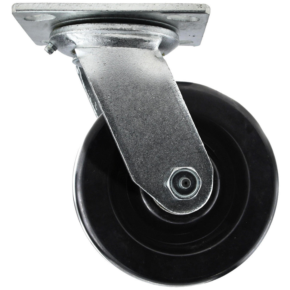 Value Collection GMC-SH-0050 Swivel Top Plate Caster Phenolic, 5" Wheel Dia, 2" Wheel Width, 1,000 lb Capacity, 6-1/2" OAH