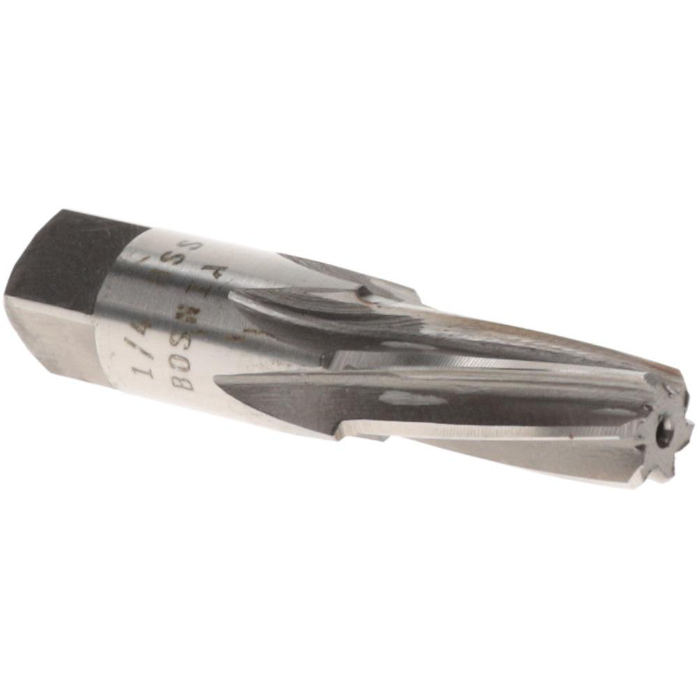 Value Collection SM32P0016 1/4" Pipe, 0.472" Diam, 13/32" Small End Diam, Straight Shank, 1-1/16" Flute, Taper Pipe Reamer
