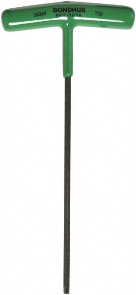 Bondhus 33020 Torx Key T-Handle, T20, 6.9" OAL, Steel