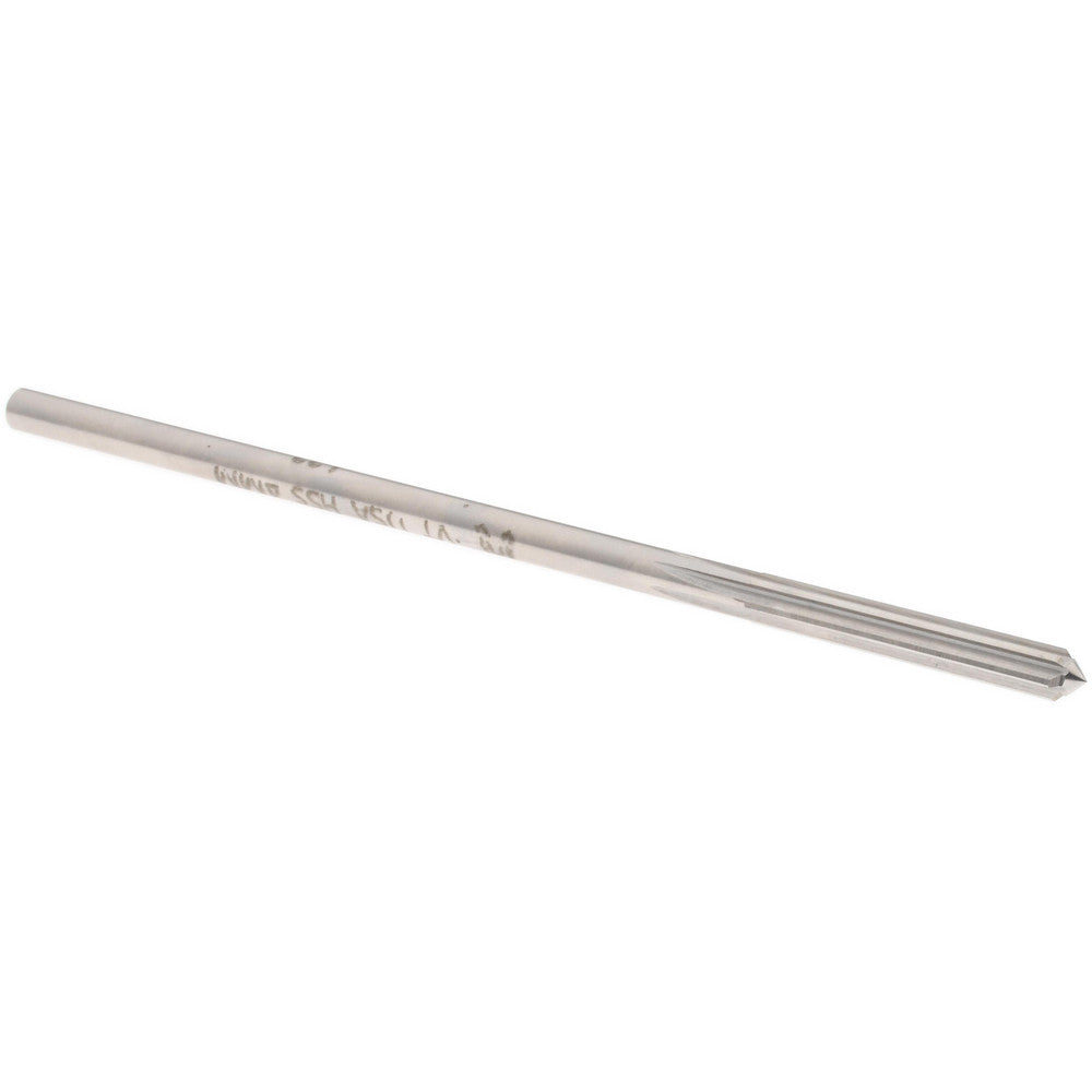 Yankee Corp. 433-0.1575 Chucking Reamer 4 mm Dia, 4" OAL, 1" Flute Length, Straight Flute, Straight-Cylindrical Shank, HSS