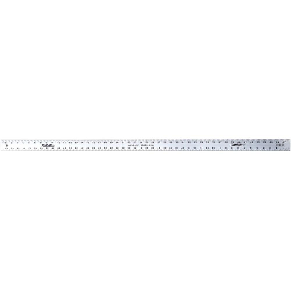 Johnson Level & Tool J48 Steel Rule 48" OAL, English Graduation