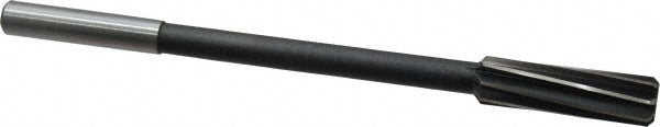 Value Collection 14442960193200S Chucking Reamer 19/32" Dia, 8" OAL, 2" Flute Length, Spiral Flute, Straight-Cylindrical Shank, HSS