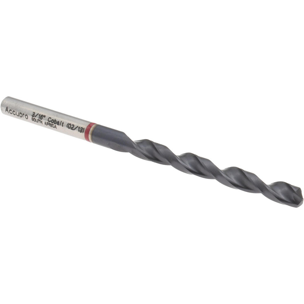 Accupro 1R50476-AC Jobber Drill 3/16" Dia, 135 deg Point, Cobalt