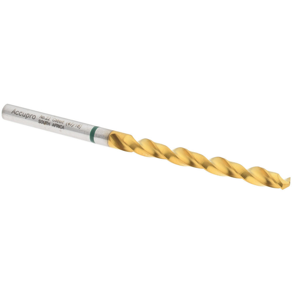 Accupro 1G70399-AC Jobber Length Drill Bit #22, 135 °, Cobalt
