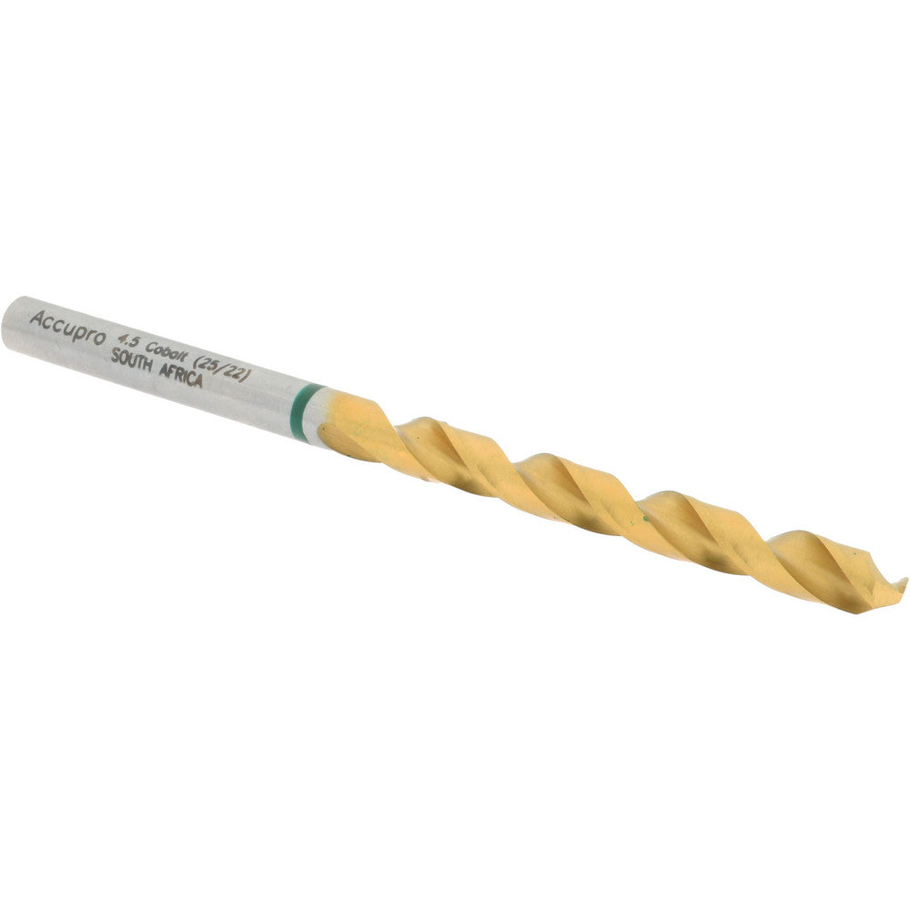 Accupro 1G70450-AC Jobber Length Drill Bit 4.5 mm Dia, 135 °, Cobalt