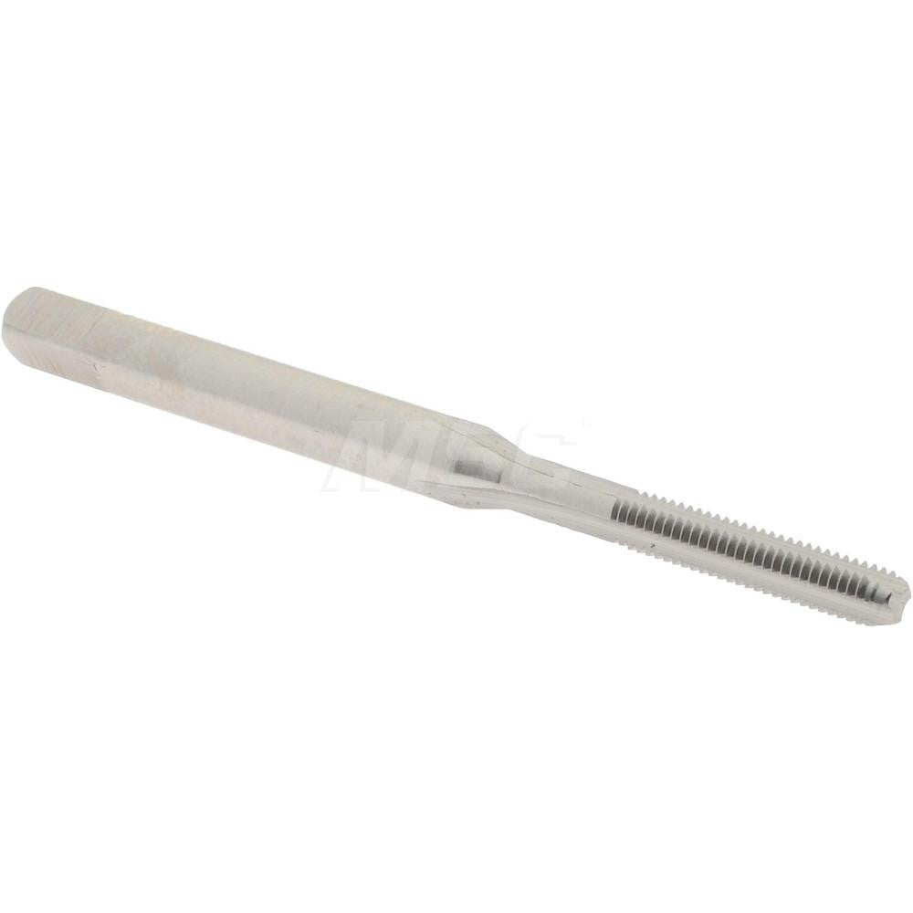 Hertel K027718AS Straight Flute Tap M2.5x0.45 Metric Coarse, 3 Flute, Bottoming Chamfer, 6H Class of Fit, High-Speed Steel, Bright/Uncoated Finish