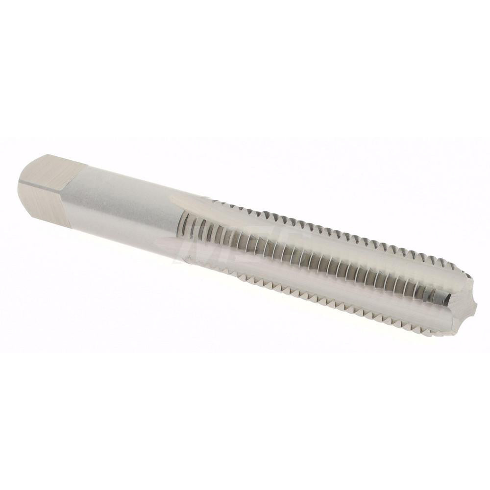 Hertel K027758AS Straight Flute Tap M10x1.5 Metric Coarse, 4 Flute, Bottoming Chamfer, 6H Class of Fit, High-Speed Steel, Bright/Uncoated Finish