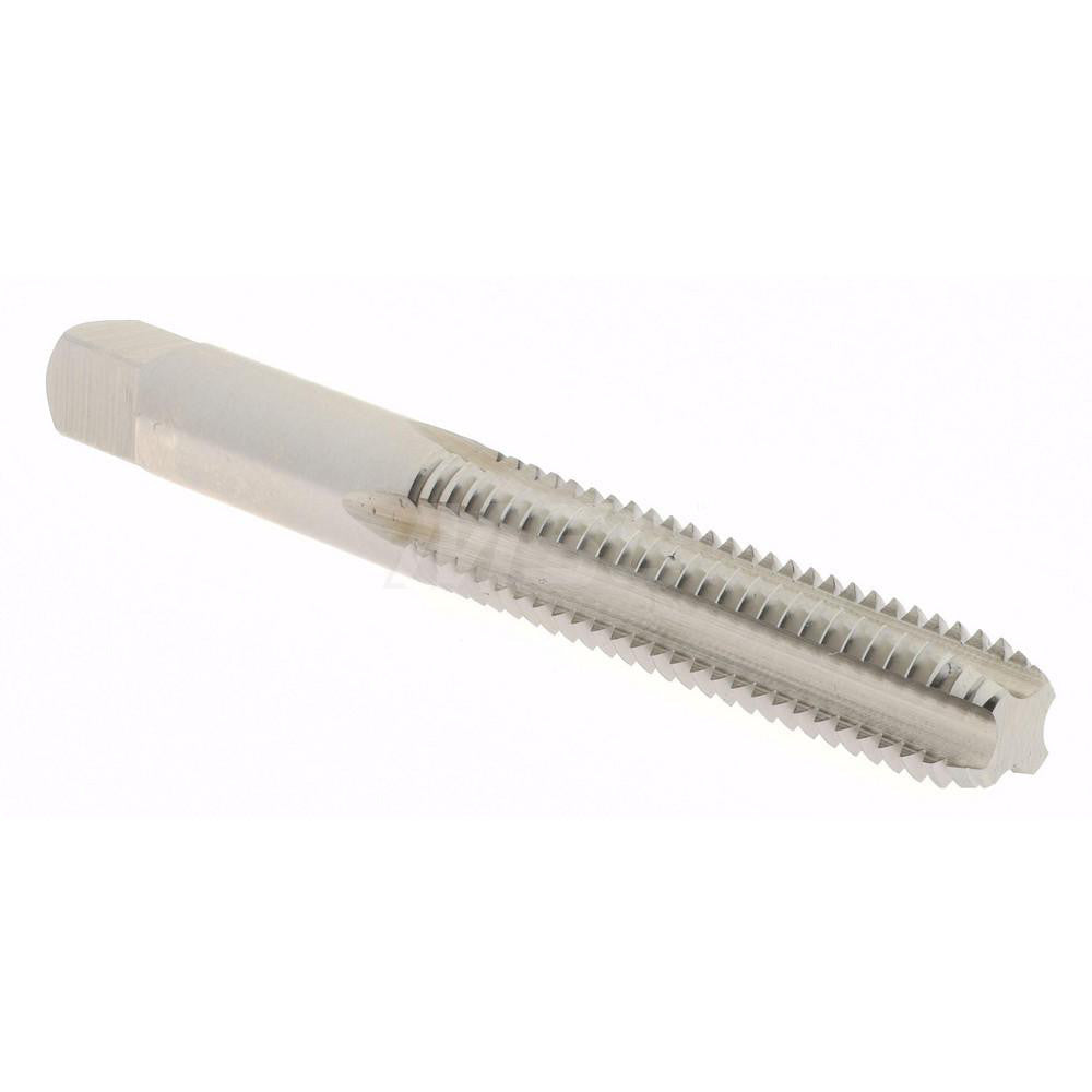 Hertel K008381AS Straight Flute Tap 5/16-18 UNC, 4 Flute, Bottoming Chamfer, 3B Class of Fit, High-Speed Steel, Bright/Uncoated Finish