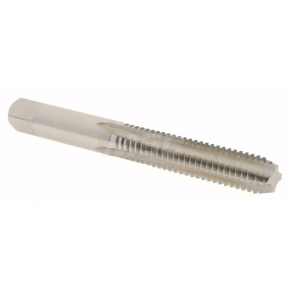 Hertel K008387AS Straight Flute Tap 5/16-18 UNC, 4 Flute, Bottoming Chamfer, 2B Class of Fit, High-Speed Steel, Bright/Uncoated Finish