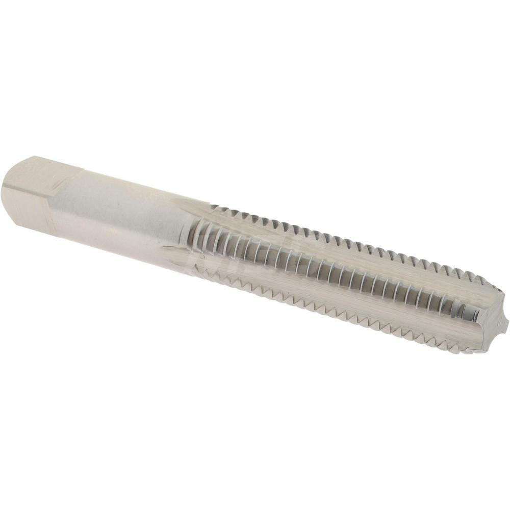 Hertel K008435AS Straight Flute Tap 3/8-16 UNC, 4 Flute, Bottoming Chamfer, 3B Class of Fit, High-Speed Steel, Bright/Uncoated Finish
