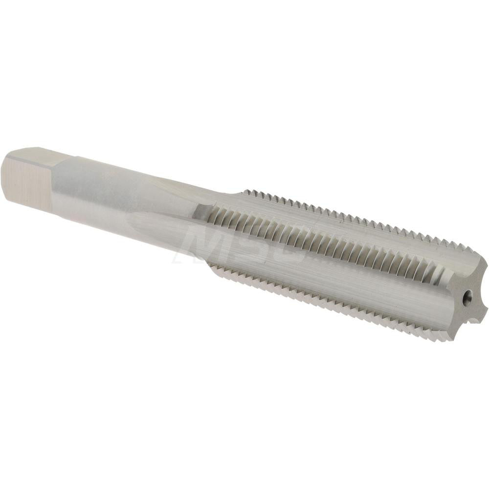 Hertel K008554AS Straight Flute Tap 9/16-18 UNF, 4 Flute, Bottoming Chamfer, High-Speed Steel, Bright/Uncoated Finish