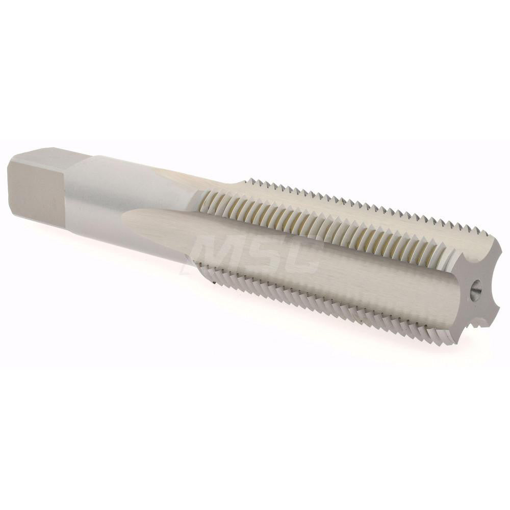 Hertel K008638AS Straight Flute Tap 1-12 UNF, 4 Flute, Bottoming Chamfer, 3B Class of Fit, High-Speed Steel, Bright/Uncoated Finish