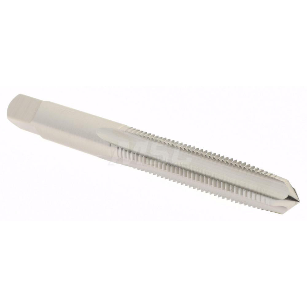 Hertel K027752AS Straight Flute Tap M8x1 Metric Fine, 4 Flute, Taper Chamfer, High-Speed Steel, Bright/Uncoated Finish