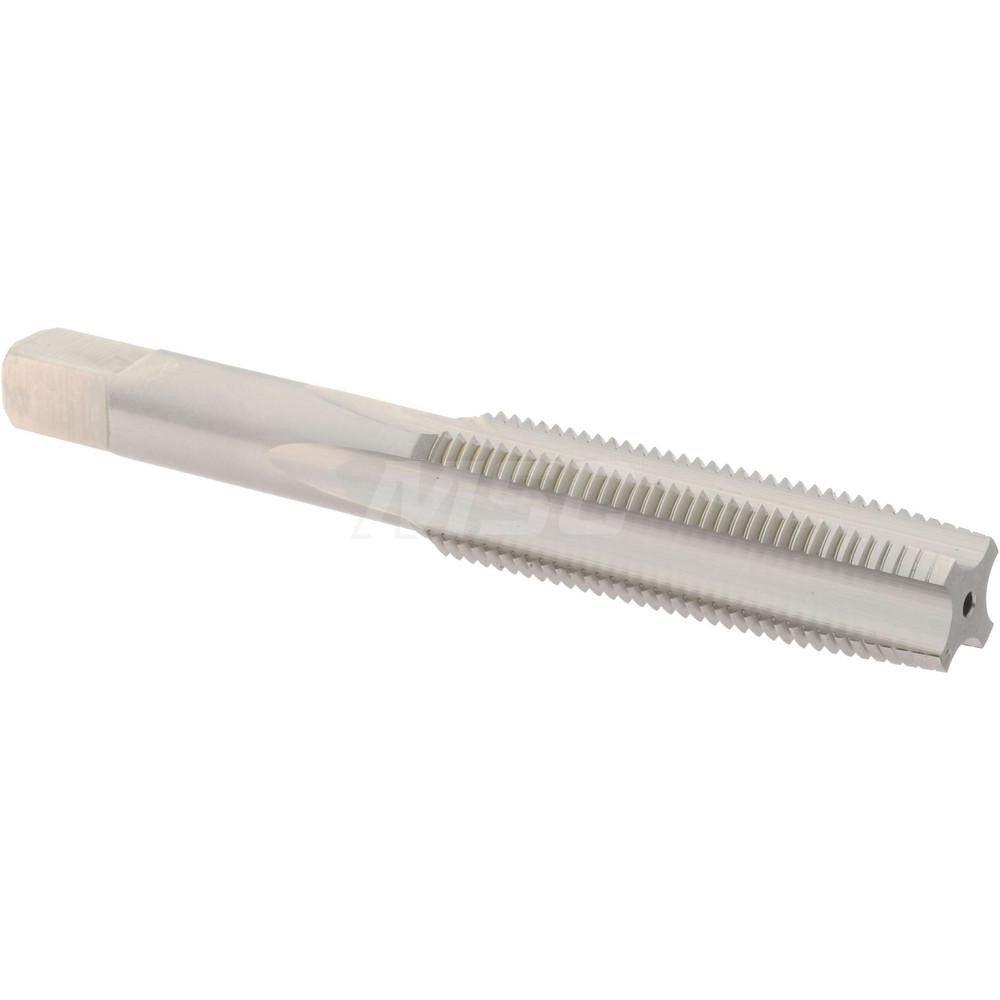 Hertel K027768AS Straight Flute Tap M12x1.25 Metric Fine, 4 Flute, Taper Chamfer, High-Speed Steel, Bright/Uncoated Finish