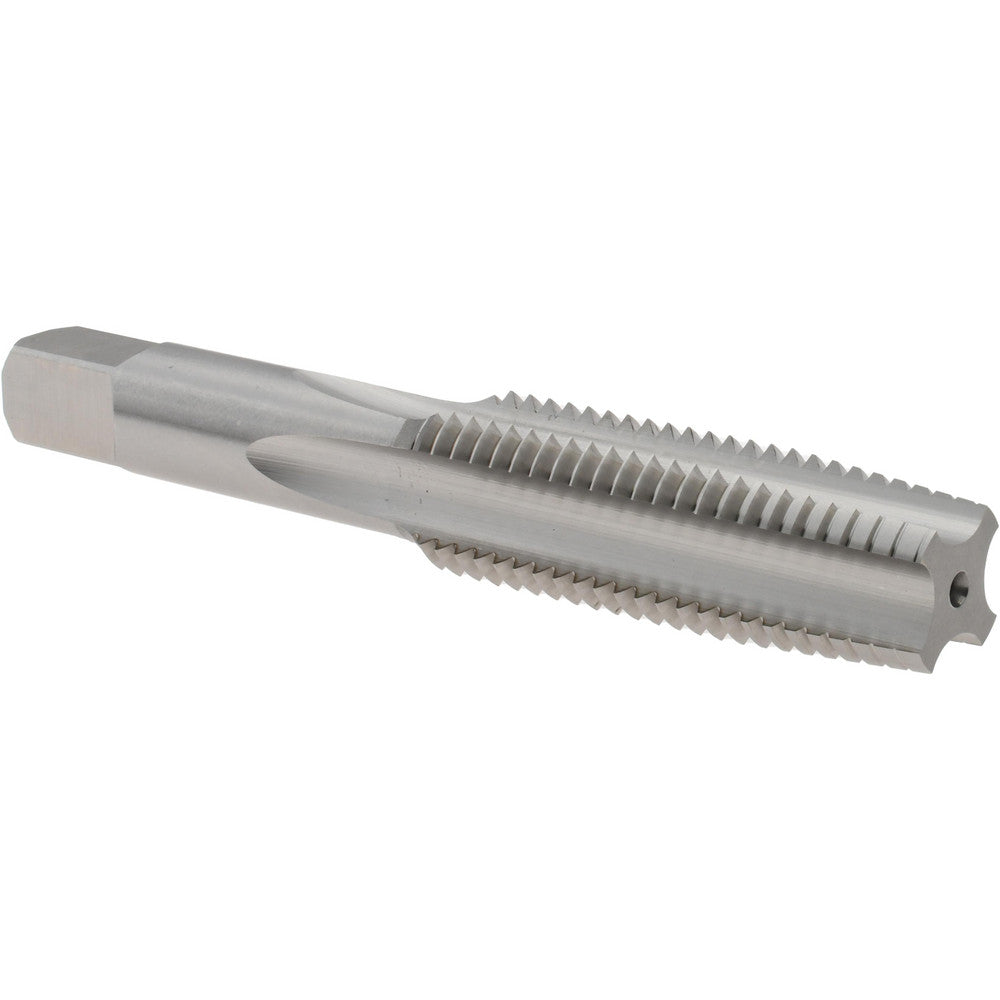 Hertel K027780AS Straight Flute Tap M16x2 Metric Coarse, 4 Flute, Taper Chamfer, 6H Class of Fit, High-Speed Steel, Bright/Uncoated Finish