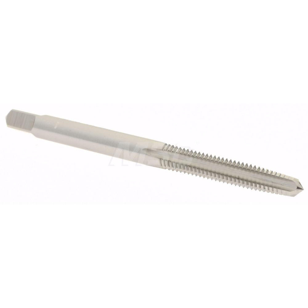 Hertel K008267AS Straight Flute Tap #10-32 UNF, 4 Flute, Taper Chamfer, 2B Class of Fit, High-Speed Steel, Bright/Uncoated Finish