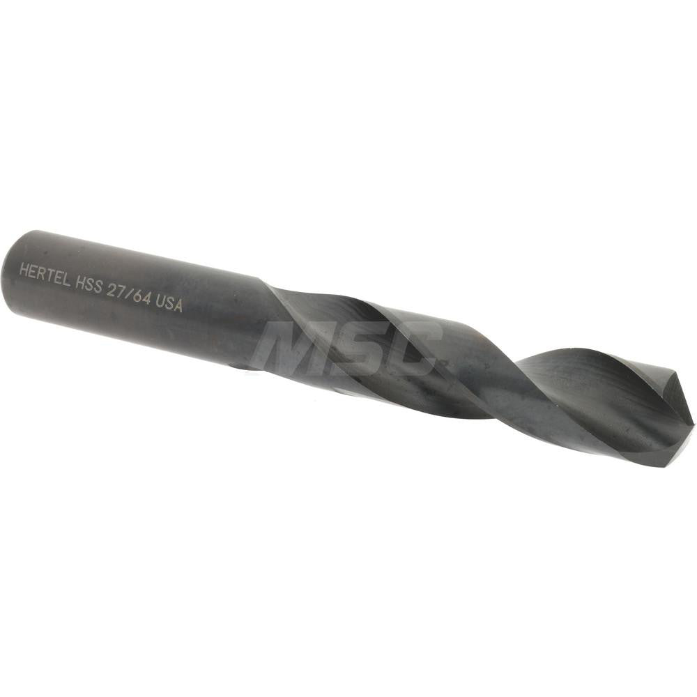 Hertel 2386035 Screw Machine Length Drill Bit 27/64" (0.4219) Dia, 135 deg, HSS