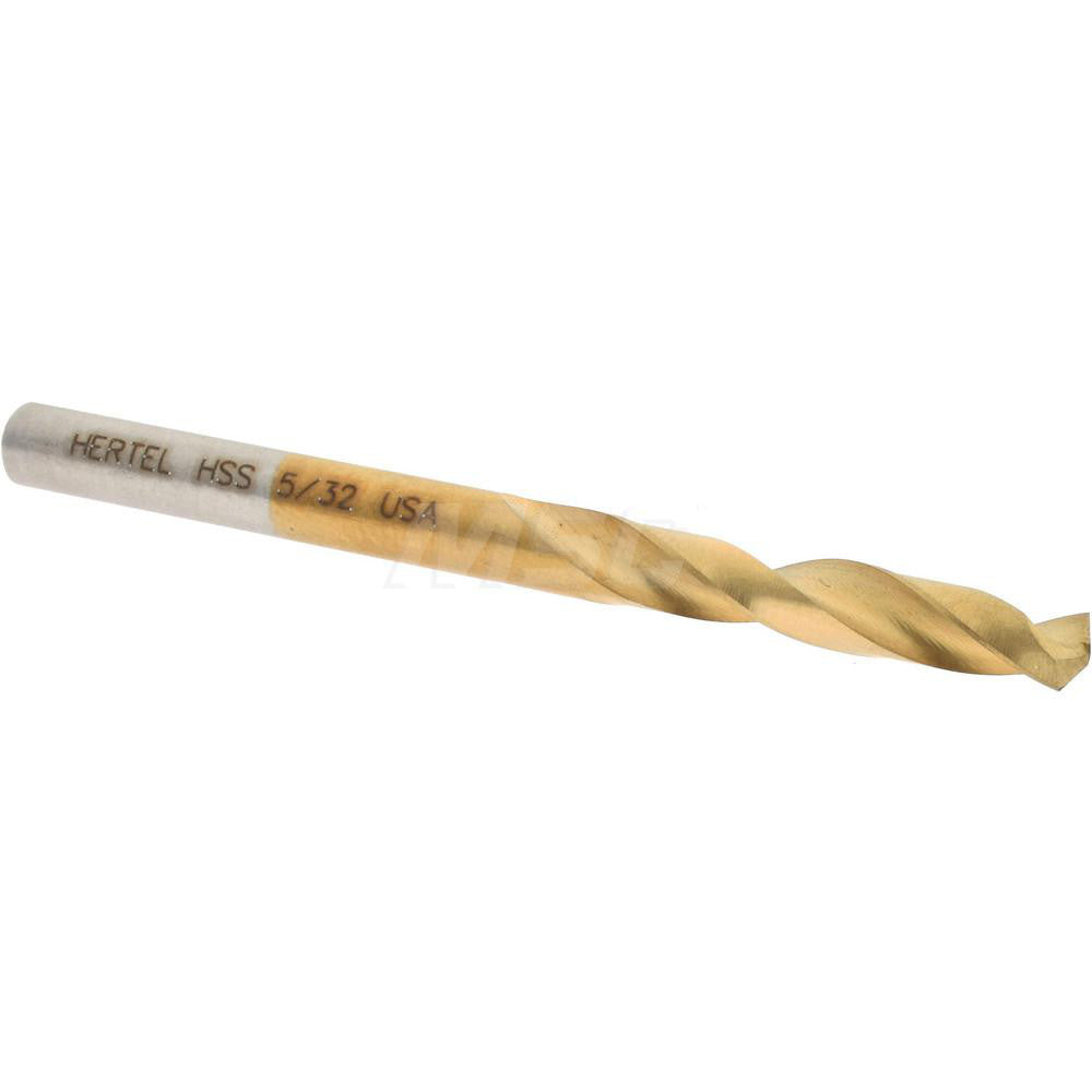 Hertel 2386738 Screw Machine Length Drill Bit 5/32" (0.1562) Dia, 135 deg, HSS
