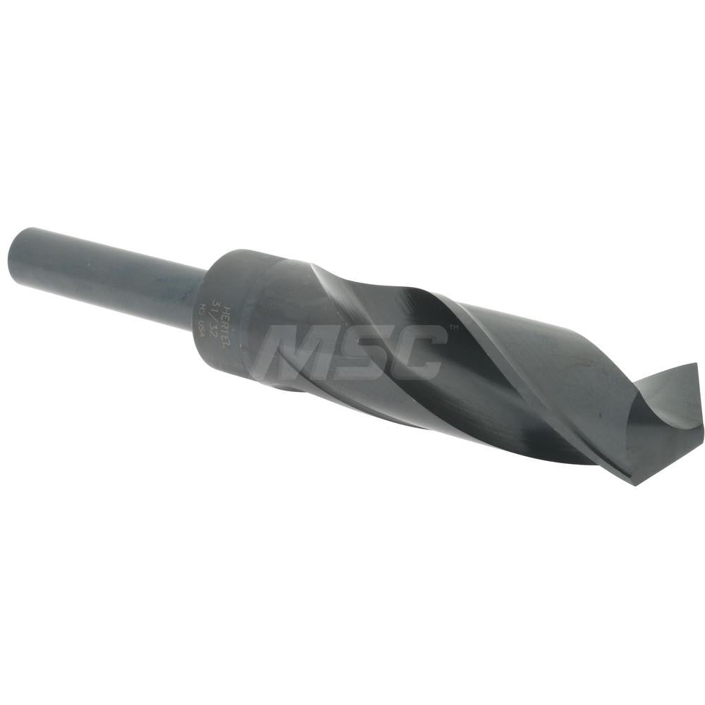 Hertel 02387926 Reduced Shank Drill Bit 31/32'' Dia, 1/2'' Shank Dia, 118 °, High Speed Steel