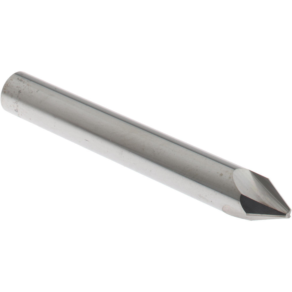 Hertel 333-003050 Countersink 1/4" Head Dia, 60.00 deg Included Angle, 3 Flute, Solid Carbide, Right Hand Cut