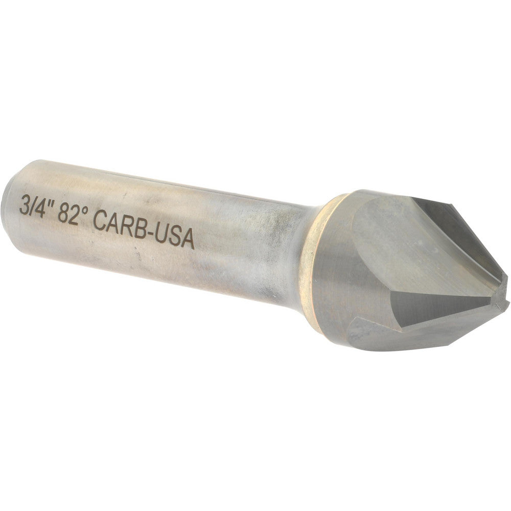 Hertel 333-008560 Countersink 3/4" Head Dia, 82.00 deg Included Angle, 3 Flute, Solid Carbide, Right Hand Cut