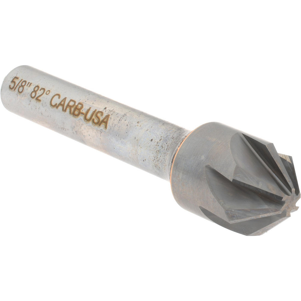 Hertel 336-007060 Countersink 5/8" Head Dia, 82.00 deg Included Angle, 6 Flute, Solid Carbide, Right Hand Cut
