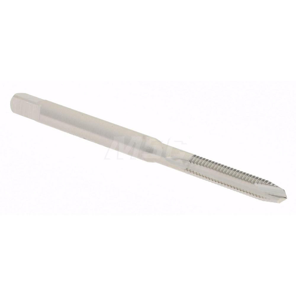 Hertel K008104AS Spiral Point Tap #4-48 UNF, 2 Flutes, Plug Chamfer, 2B Class of Fit, HSS, Bright/Uncoated Coated