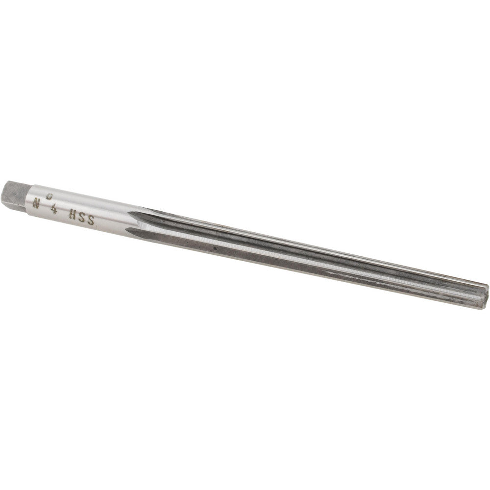 Value Collection SM24N04 Taper Pin Reamer #4 Pin, 0.2071" Small End, 0.2604" Large End, High Speed Steel