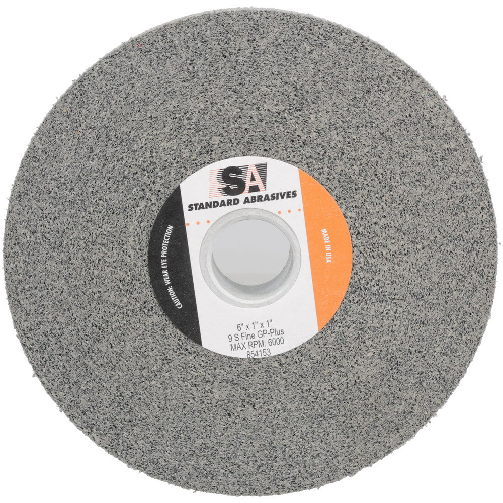 Standard Abrasives 7000046729 Deburring Wheel 6" Dia, 1" Face Width, 1" Hole, Density 9, Silicon Carbide