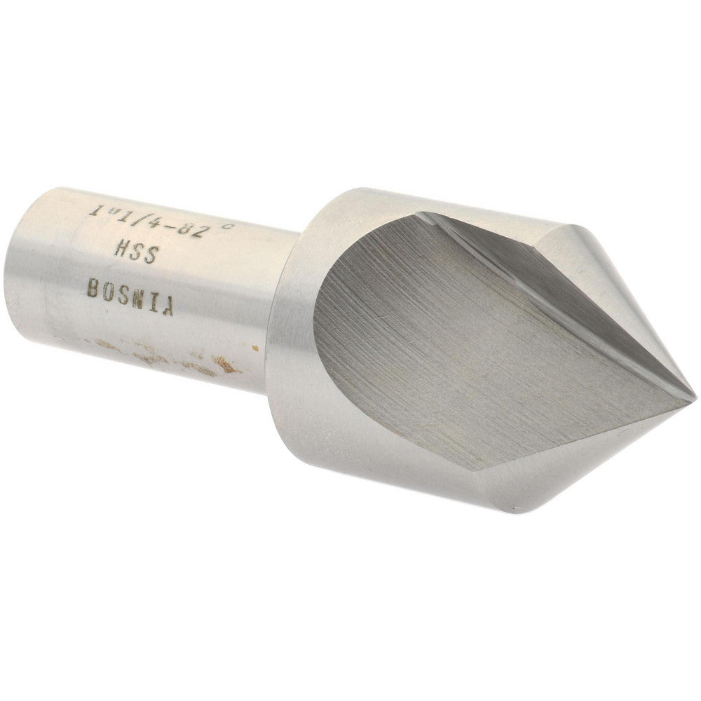 Value Collection SC1082116 Countersink 1-1/4" Head Dia, 82.00 deg Included Angle, 1 Flute, High-Speed Steel, Right Hand Cut