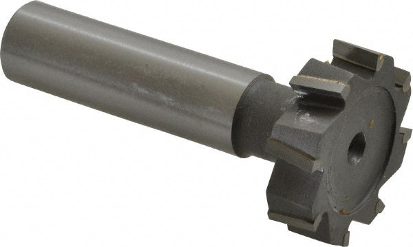 Made in USA Milling Cutters STC1009 Woodruff Keyseat Cutter 1.125" Cut Dia, 0.3125" Cut Width, 1/2" Shank Dia, Staggered Tooth