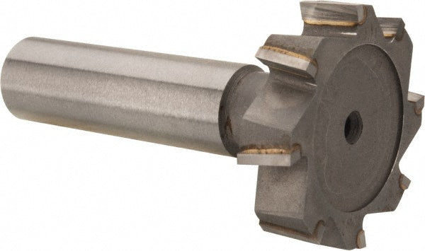 Made in USA Milling Cutters STC1010 Woodruff Keyseat Cutter 1.25" Cut Dia, 0.3125" Cut Width, 1/2" Shank Dia, Staggered Tooth