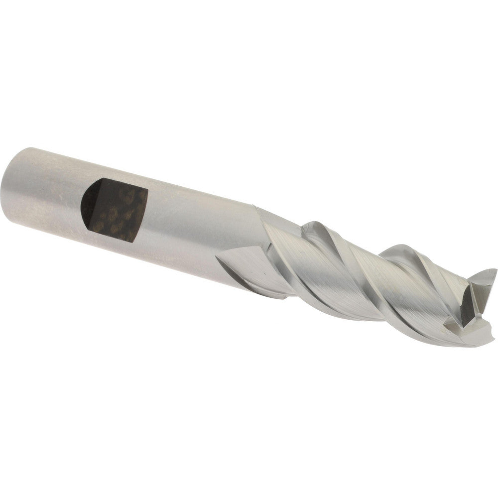 Hertel E107003201 Square End Mill 1/2'' Dia, 1-1/4'' LOC, 1/2'' Shank Dia, 3-1/4'' OAL, 3 Flutes, High Speed Steel