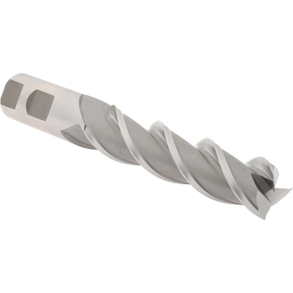 Hertel E107106401 Square End Mill 1'' Dia, 4'' LOC, 1'' Shank Dia, 6-1/2'' OAL, 3 Flutes, High Speed Steel
