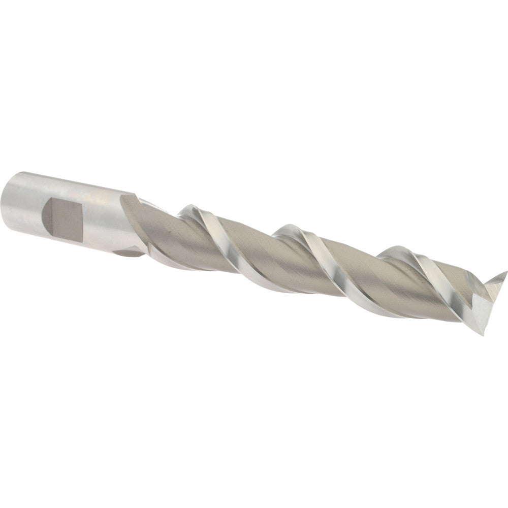 Hertel E107204801 Square End Mill 3/4'' Dia, 4'' LOC, 3/4'' Shank Dia, 6-1/4'' OAL, 2 Flutes, High Speed Steel