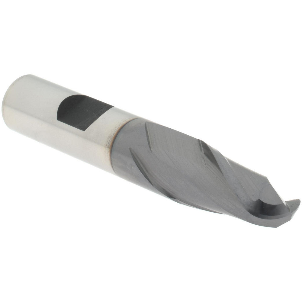 Hertel E711003202 Ball End Mill 0.5" Dia, 1" LOC, 2 Flute, Cobalt