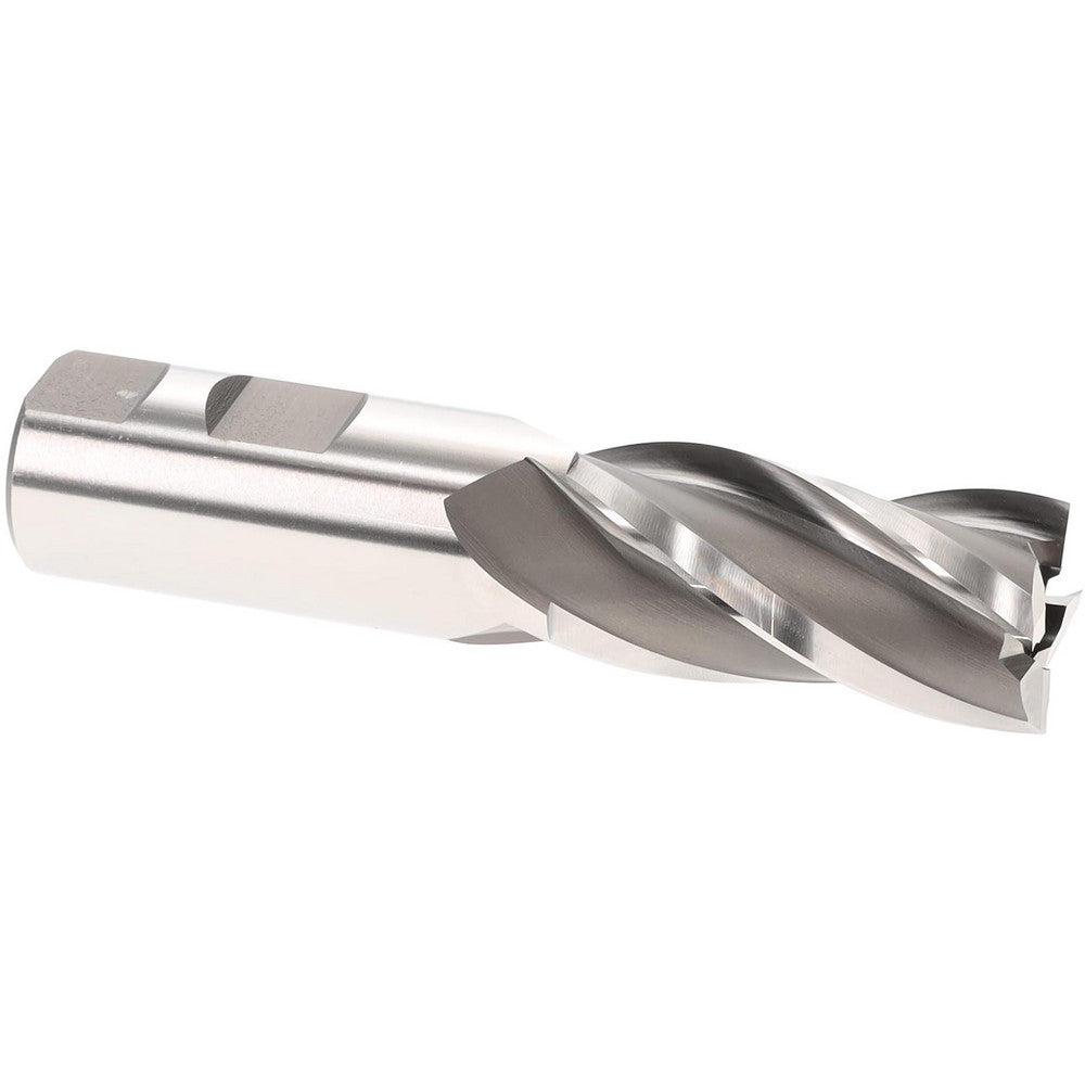 Hertel E1031064 Square End Mill 1" Dia, 4 Flutes, 2" LOC, High Speed Steel, 30 ° Helix