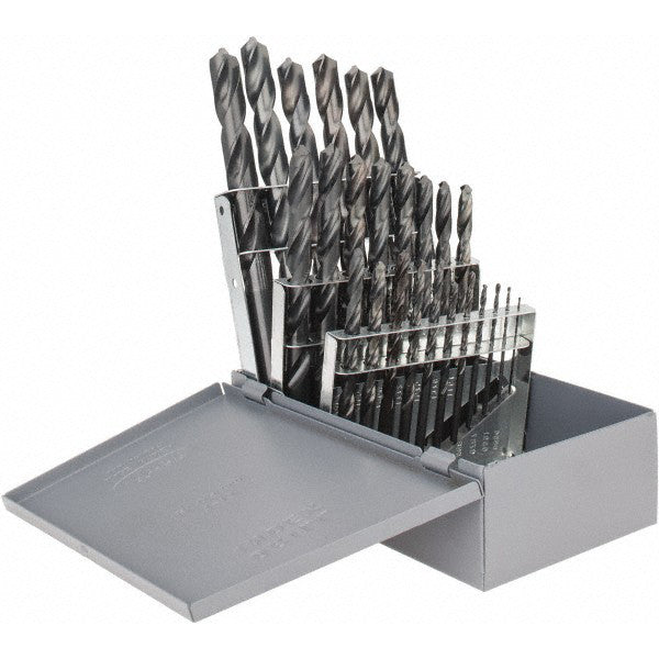 Hertel 307MD Drill Bit Set Jobber Length Drill Bits, 118 °, High Speed Steel
