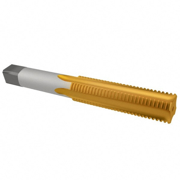 Cleveland C55232 1/2-13 Bottoming RH 3B H3 TiN High Speed Steel 4-Flute Straight Flute Hand Tap