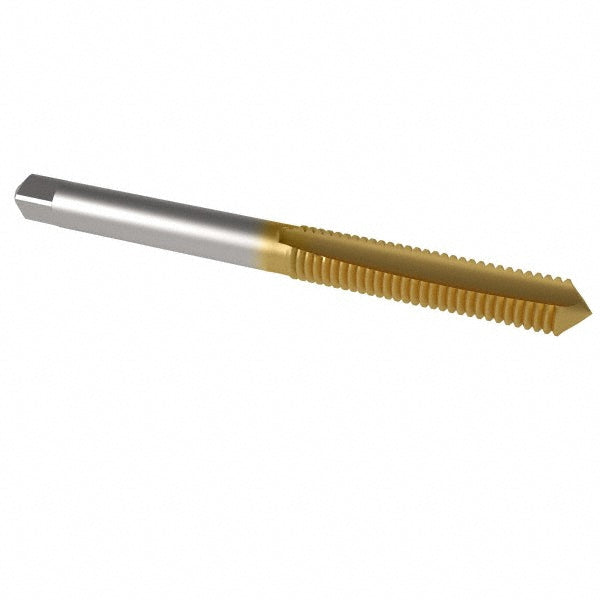 Cleveland C55317 Spiral Point Tap 1/4-20, UNC, 2 Flutes, Plug, 2B, High Speed Steel, TiN Finish