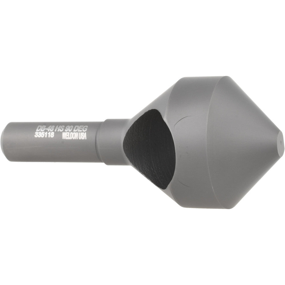 Weldon Tool 98924-94-W Countersink 1-1/2" Head Dia, 90.00 deg Included Angle, 0 Flute, High-Speed Steel, Right Hand Cut