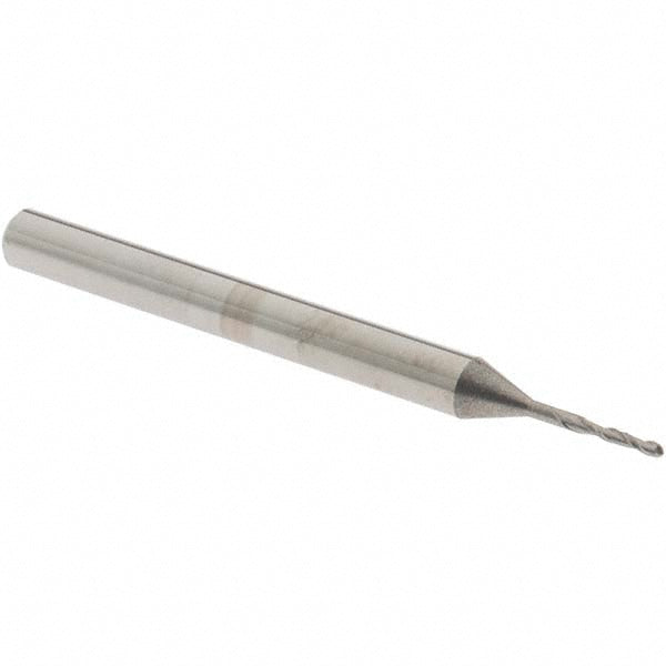 OSG 402-0312-BN Ball End Mill 0.0313" Dia, 0.125" LOC, 2 Flute, Solid Carbide
