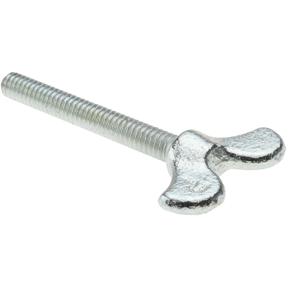 Value Collection 1-CDR-10-17- 32510 Iron Thumb Screw 1/4-20, 2" Length Under Head, Winged Head