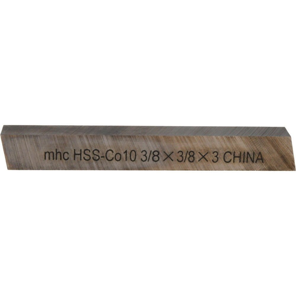 Value Collection 460-10674 Tool Bit Blank 3/8" Wide, 3/8" High, 3" OAL, M35 Cobalt, Square
