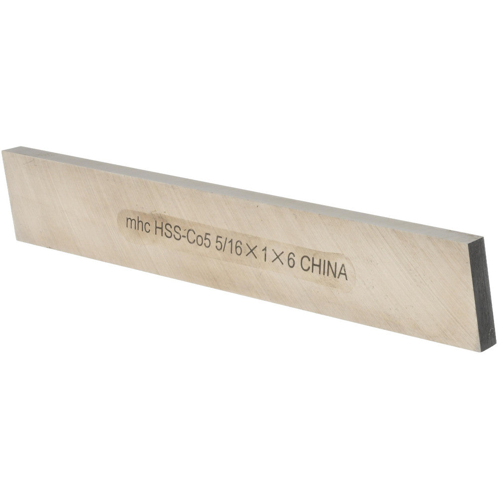Value Collection 461-0070 Tool Bit Blank 5/16" Wide, 1" High, 6" OAL, M35 Cobalt, Rectangle