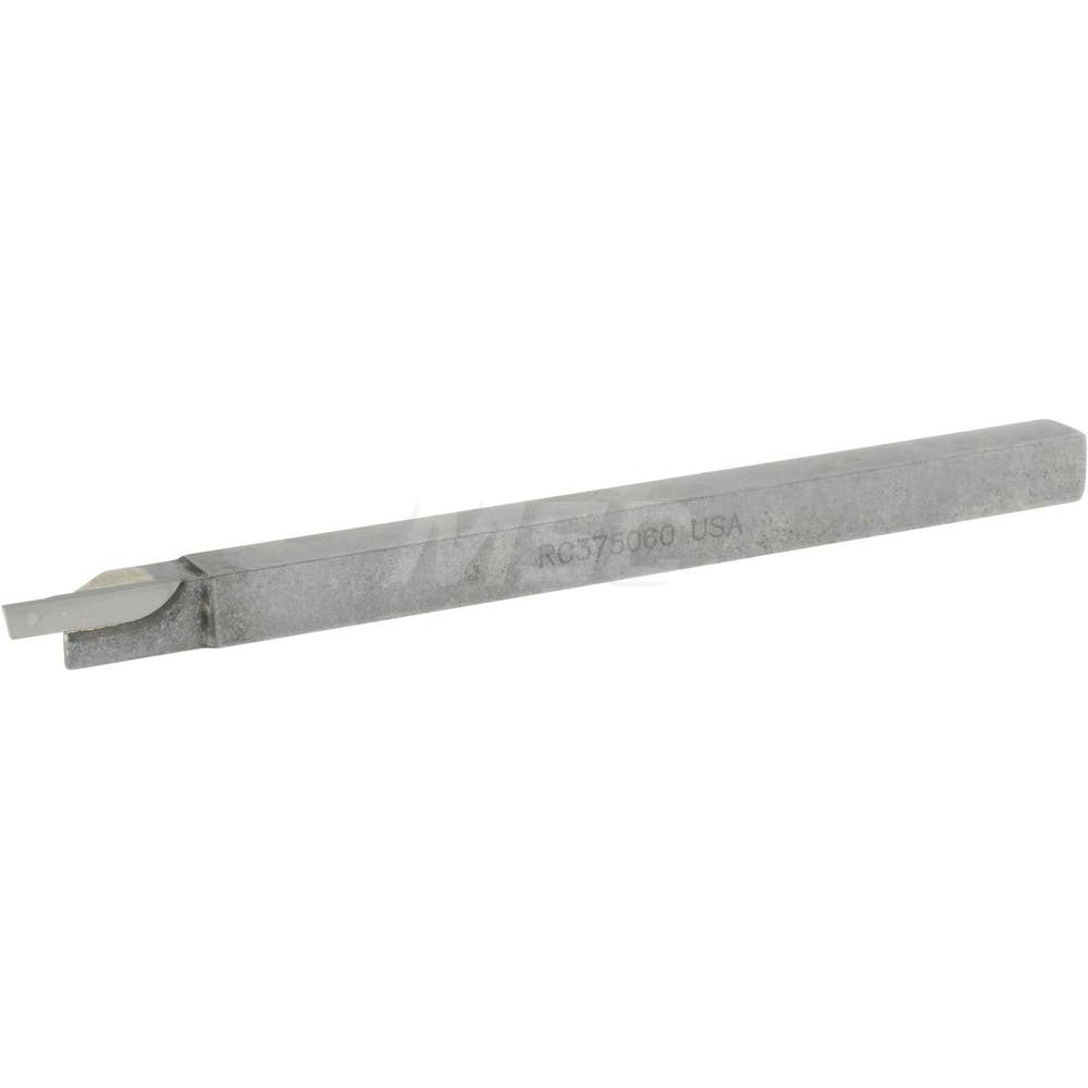 Accupro ACC-RC375060 Single Point Tool Bit 3/8'' Shank Width, 3/8'' Shank Height, Solid Carbide Tipped, RH, RC, Cut-Off & Grooving