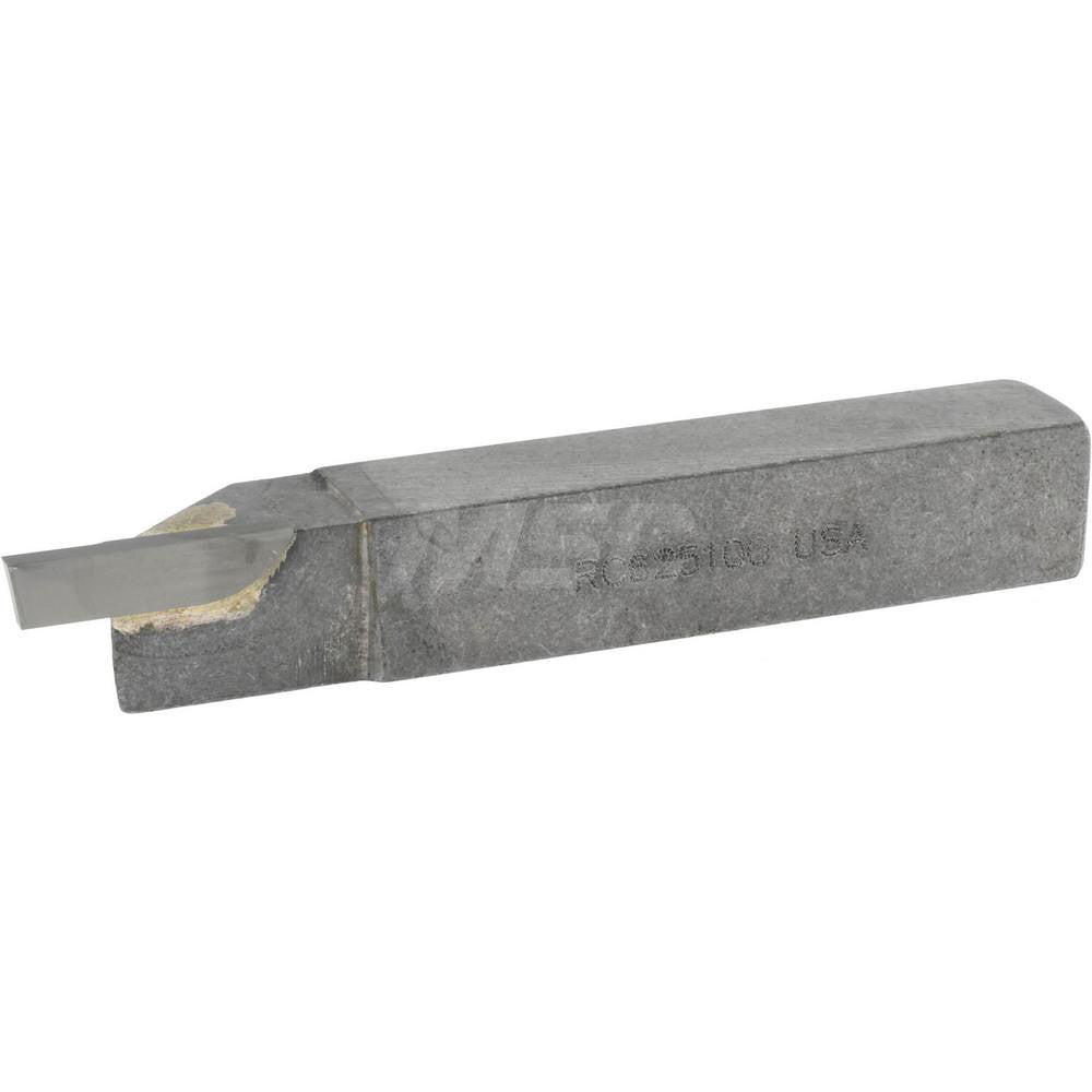 Accupro ACC-RC625100 Single Point Tool Bit 5/8'' Shank Width, 5/8'' Shank Height, Micrograin Solid Carbide Tipped, RH, RC, Cut-Off & Grooving
